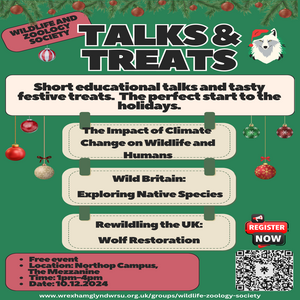 Talks and treats poster