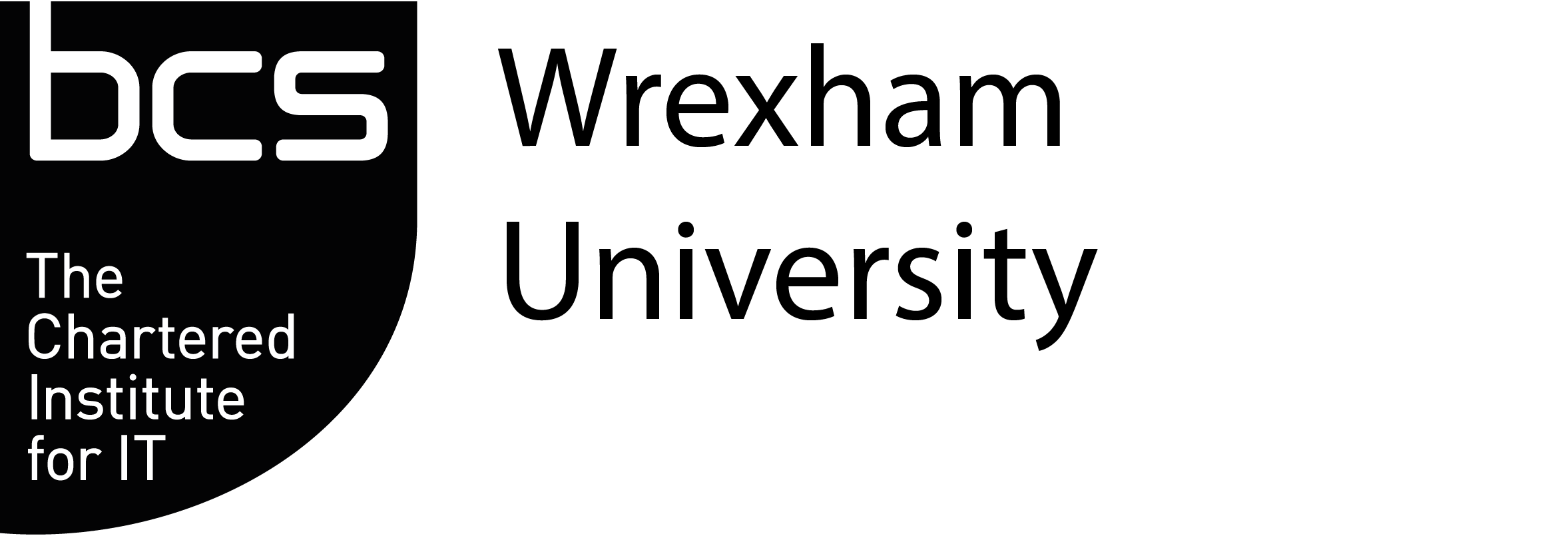 Student chapters university logos 2022 black version wrexham